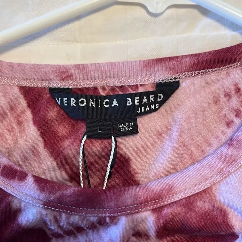 Veronica Beard Rhône Tank NWT Size L Raspberry Heather - Picture 3 of 8
